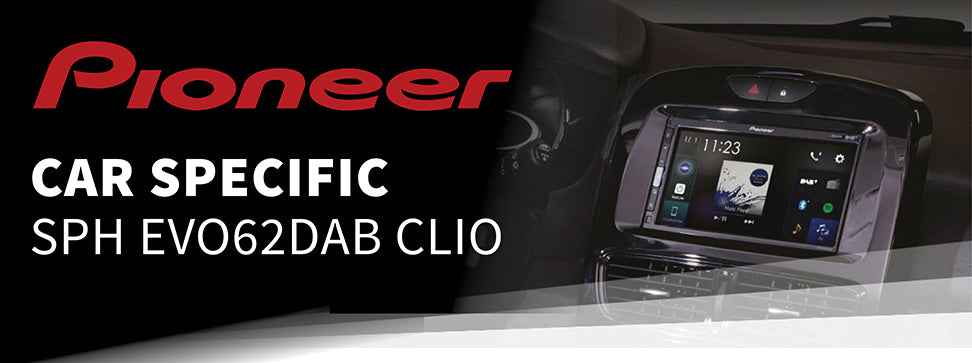 Pioneer SPH-EVO62DAB-CLIO Renault Clio IV 6.8" Multimedia Player with Bluetooth, DAB/DAB+, Spotify & Siri Eyes Free