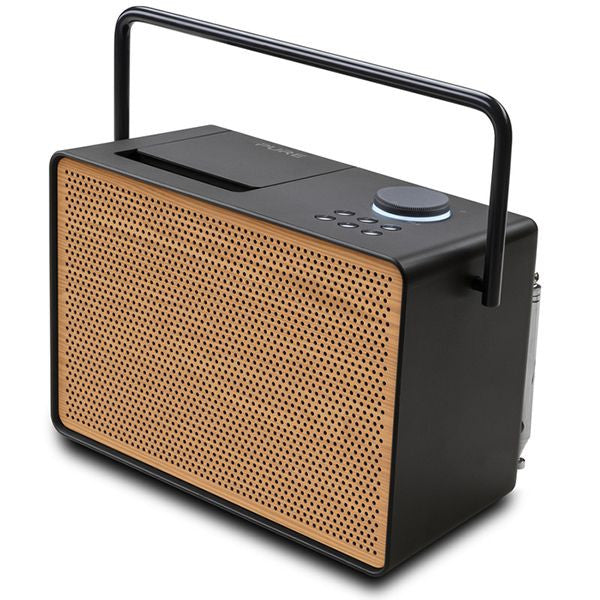 PURE Evoke Play Wood Edition DAB+, Bluetooth or FM Versatile Music System in Coffee Black