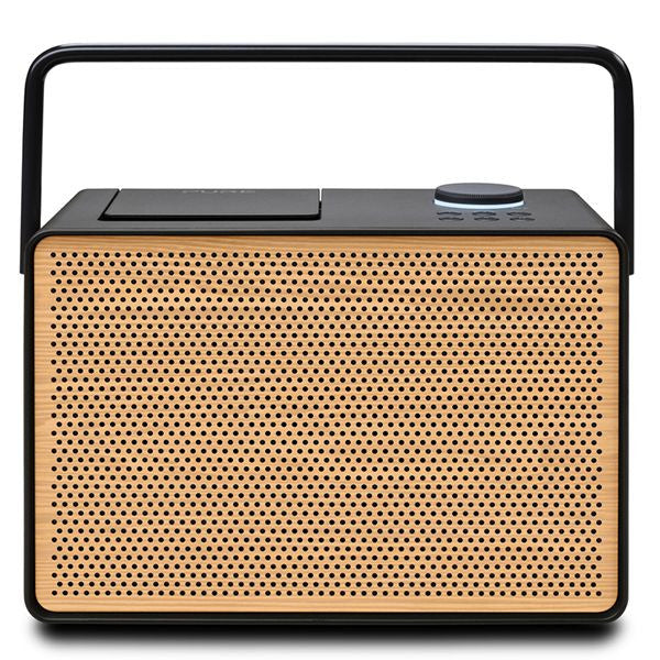 PURE Evoke Play Wood Edition DAB+, Bluetooth or FM Versatile Music System in Coffee Black