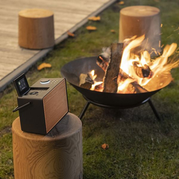 PURE Evoke Play Wood Edition DAB+, Bluetooth or FM Versatile Music System in Coffee Black