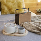PURE Evoke Play Wood Edition DAB+, Bluetooth or FM Versatile Music System in Coffee Black