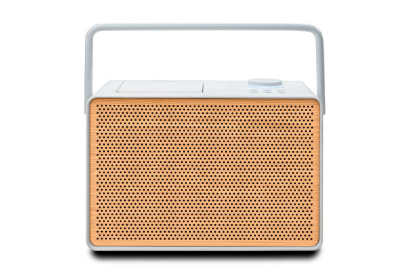 PURE Evoke Play Wood Edition DAB+, Bluetooth or FM Versatile Music System in Cotton White