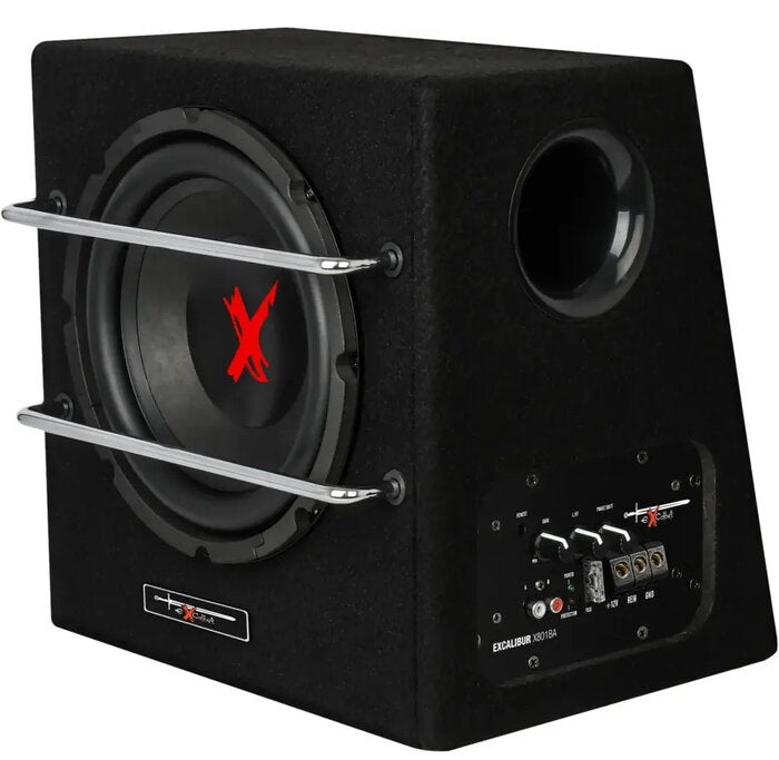 EXCALIBUR X801BA 8" Active Subwoofer 1100watts with Remote Built in Amplifier
