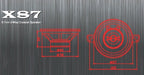 Excalibur X87 - 8cm  2-Way Coaxial Speakers 320W Max Power
