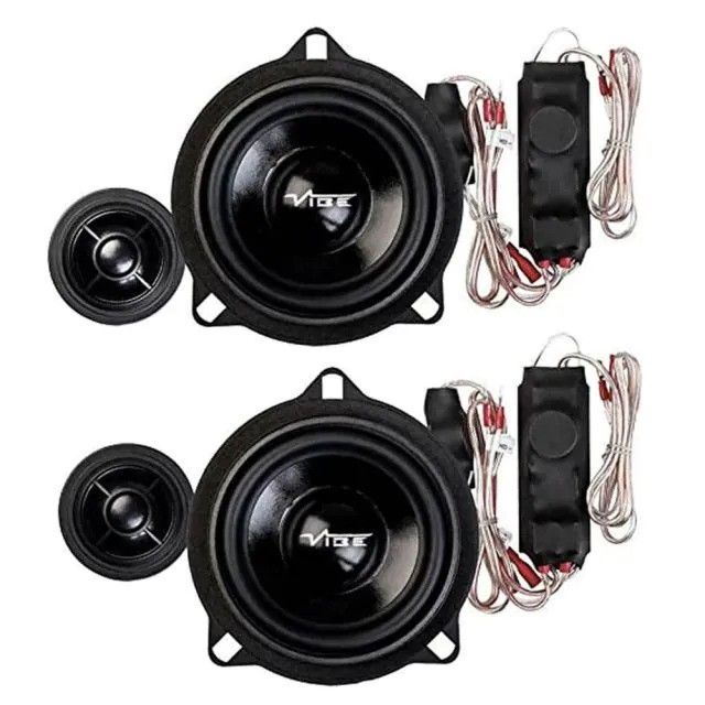 Vibe Optisound BMW 4" 10cm 345 Watts 2 Way Component Door Speakers OEM Upgrade