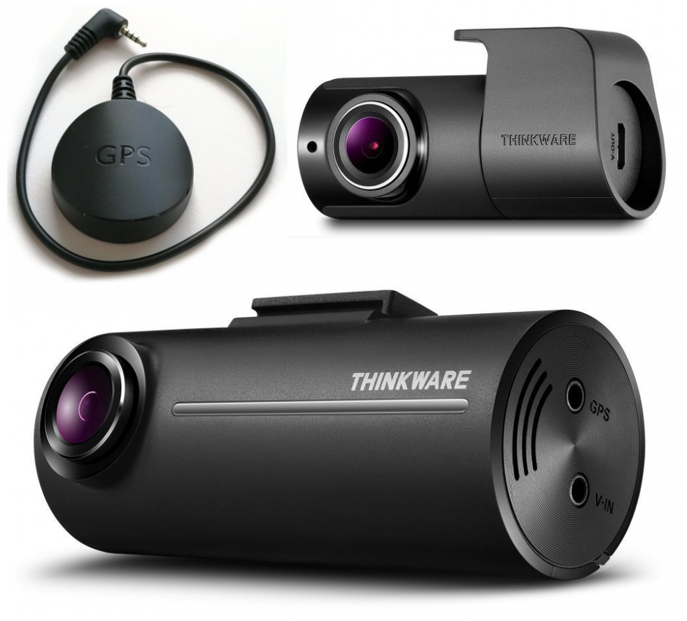 Thinkware F100 Front + F100 Rear +  GPS + Hw Kit, 16gb, G Sensor, Sony Exmor Cmos