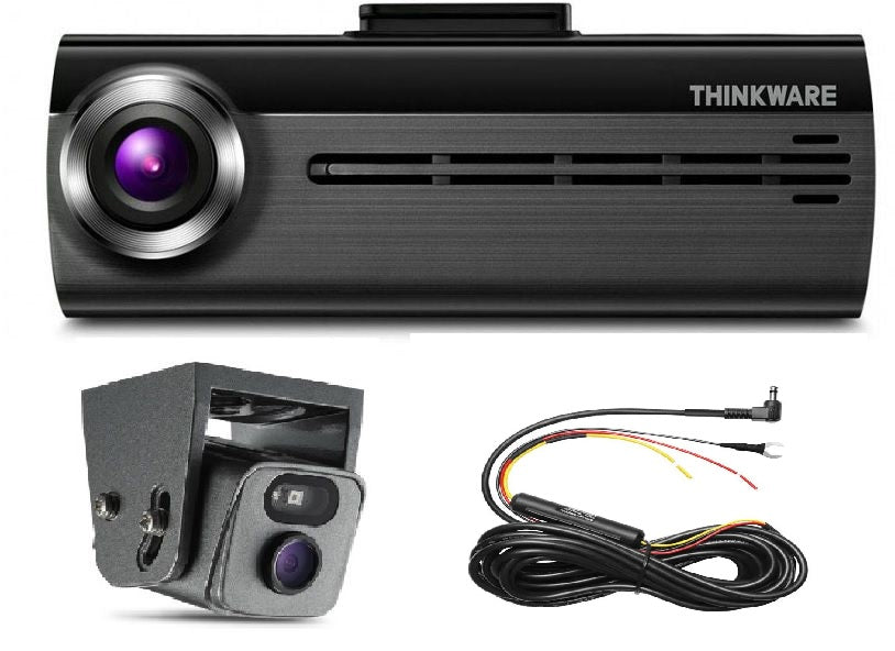 Thinkware F200 Dashcam with TW720EXT External Rear Camera Perfect for LCVs & HGVs, Hardwire