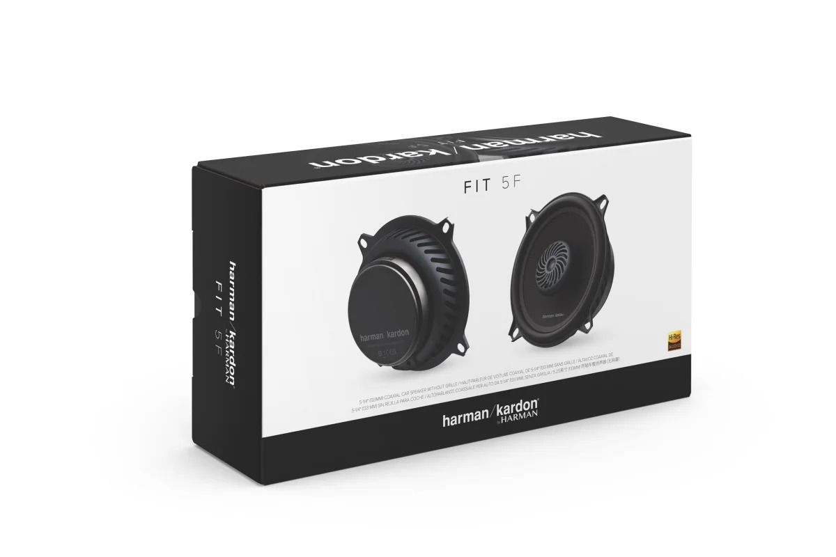 Harman Kardon FIT 5F Fit Series 130mm (5.25 inch)  Hi-Res 2-way Coaxial Car Speakers
