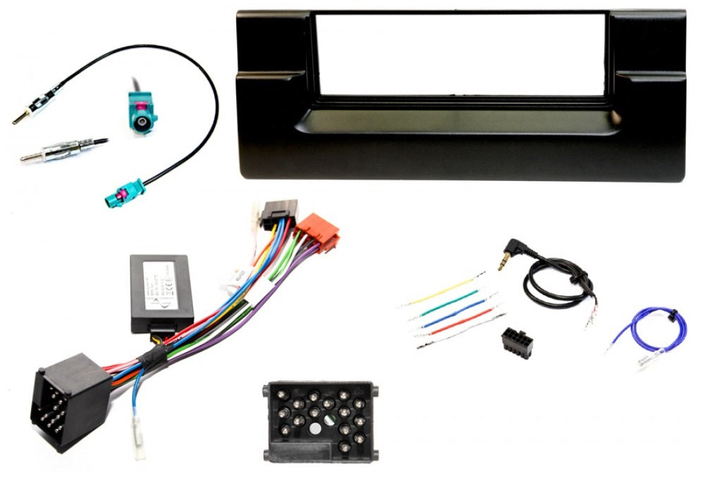 BMW E39 5 Series complete single DIN stereo upgrade fitting kit (ROUND PIN CONNECTION)