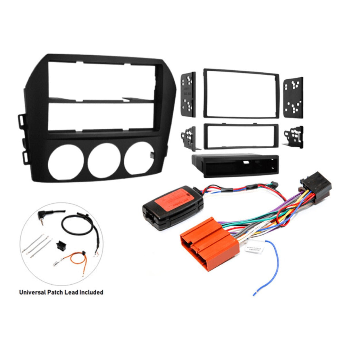 Mazda MX-5 (2005-2009) Single/Double DIN stereo upgrade fitting kit (WITH STEERING CONTROLS) FK-262-SWC