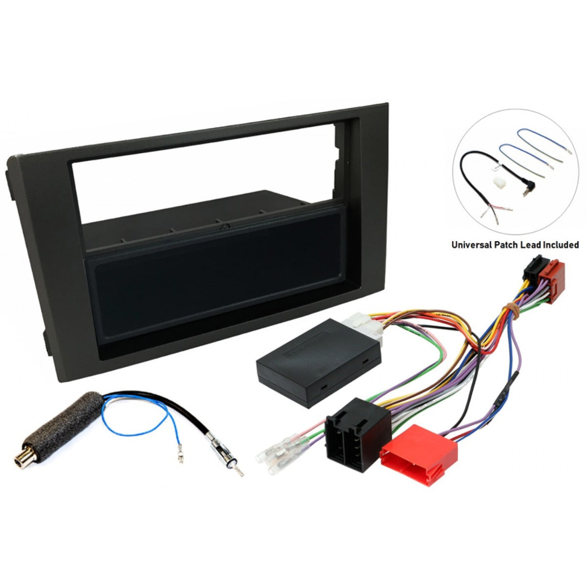 Iveco Daily (2006-2014) Single/Double DIN stereo upgrade fitting kit (MATT BLACK) FK-345