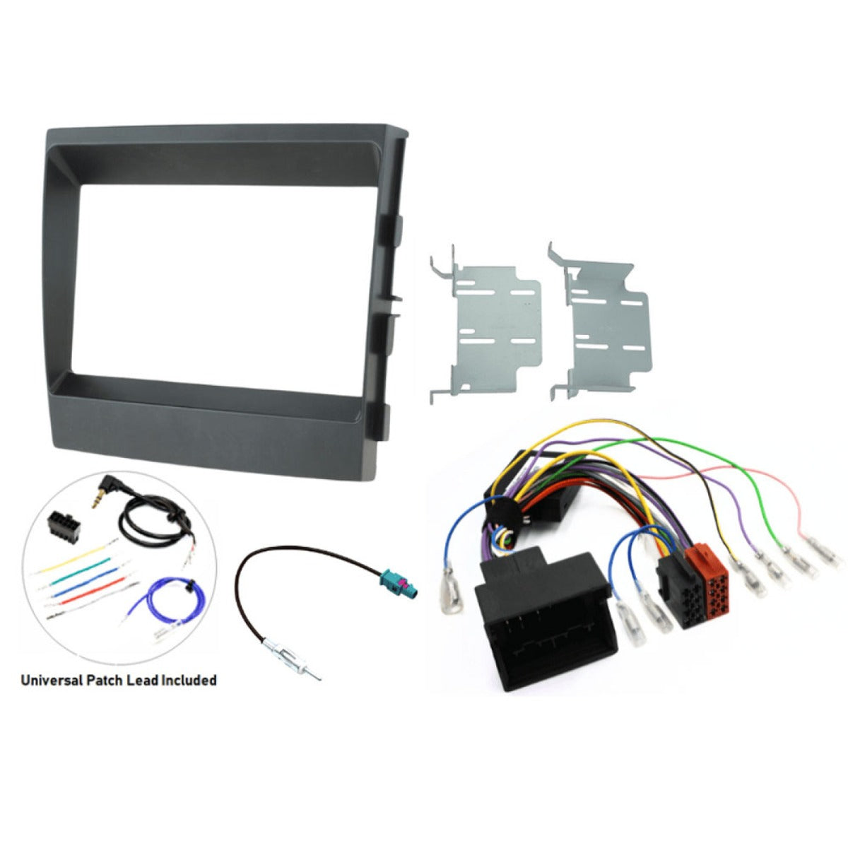 Porsche Panamera (2009-2016) Double DIN car stereo upgrade fitting kit (PCM3.1/STANDARD AUDIO) FK-431-PCM31-SWC