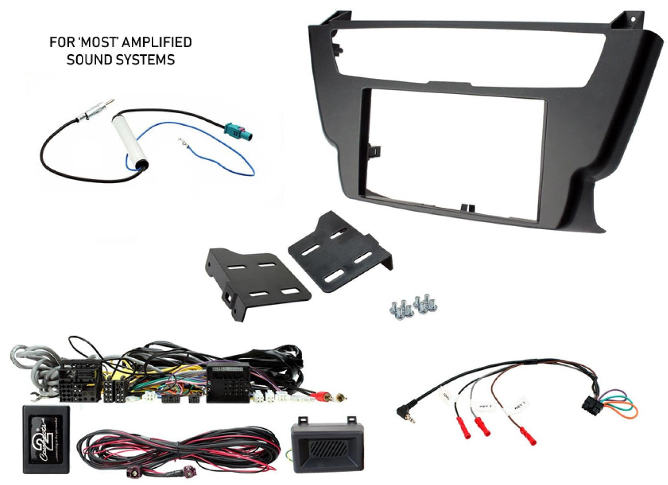 BMW 3/4 Series (2012-2020) Double DIN car stereo upgrade fitting kit (MOST AMPLIFIED MODELS) FK-556-A