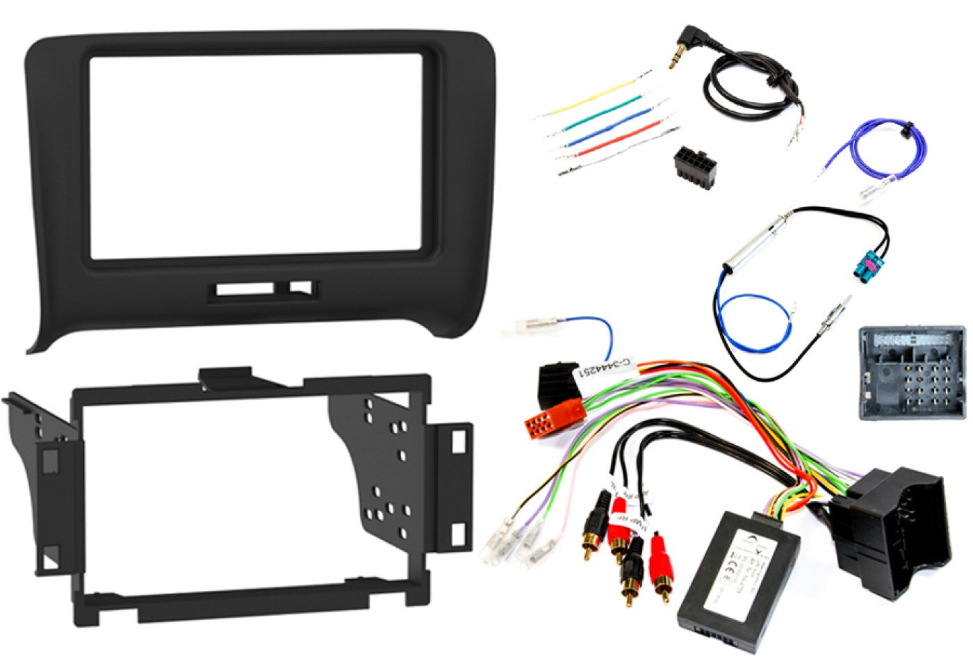 Audi TT 8J (AMPLIFIED SYSTEMS) Double DIN fitting kit (WITH STEERING CONTROLS) FK-622