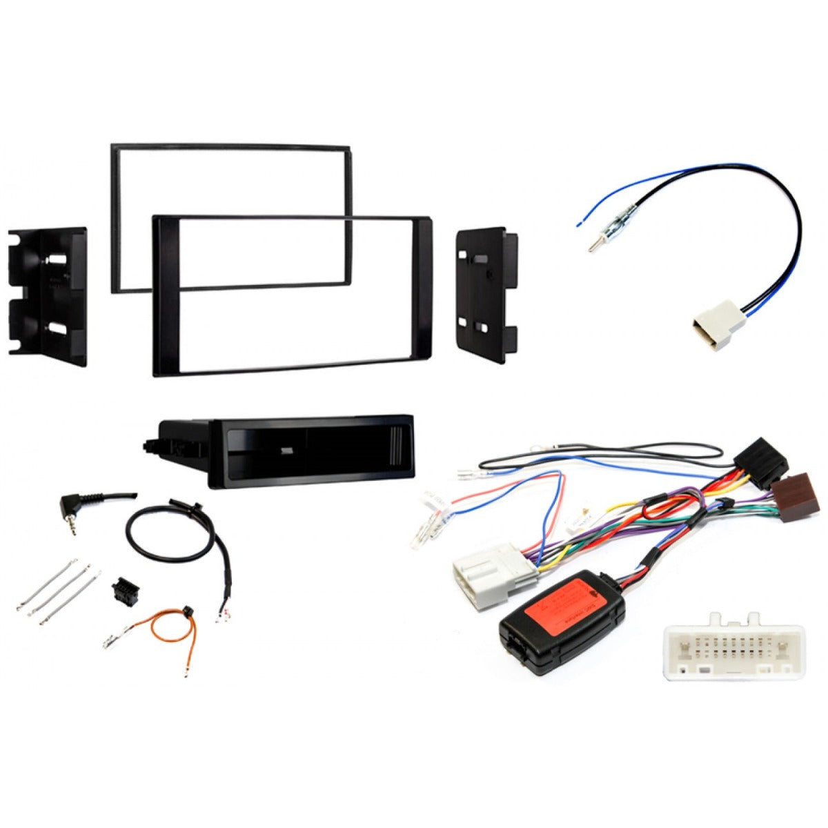 Nissan NV200 (2013 Onwards) Single/Double DIN car stereo upgrade fitting kit (MATT BLACK) FK-644
