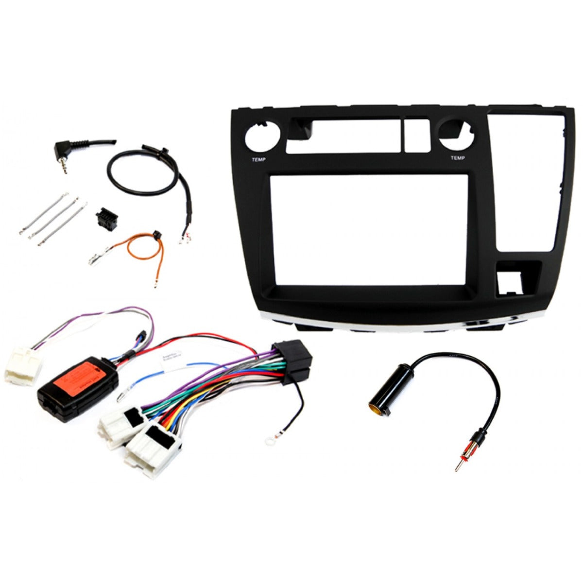 Nissan Elgrand Double DIN Car Stereo Upgrade Fitting Kit MATT BLACK FK-669-J