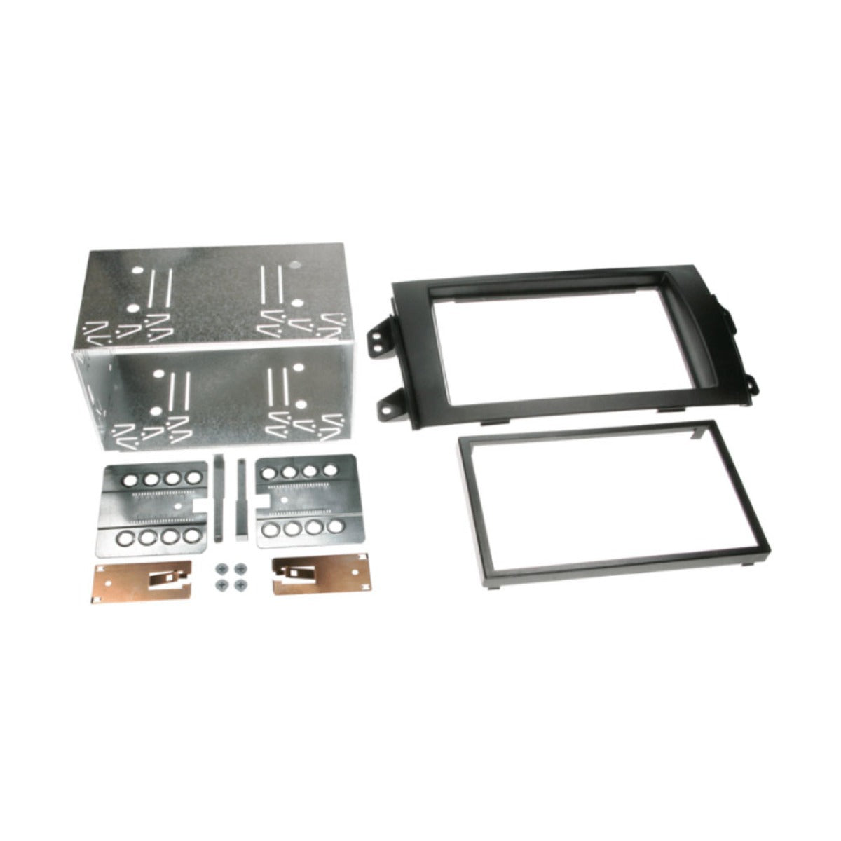 Suzuki SX4, Fiat Sedici 2006-2014 Double Din Car Stereo Fitting Kit Fascia, Steering Control CTKSZ05 / FK-696D-SWC