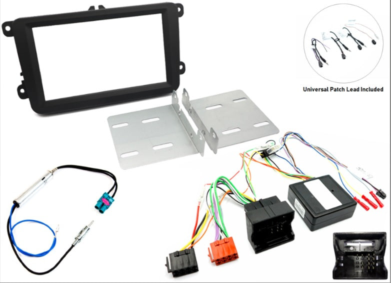 Volkswagen Double DIN stereo upgrade fitting kit (Steering wheel controls) FK-699-SWC1D.V2