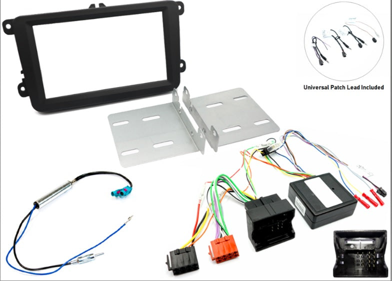 Volkswagen Double DIN stereo upgrade fitting kit (Steering wheel controls) RCD300 RCD500 FK-699-SWC1T.V2