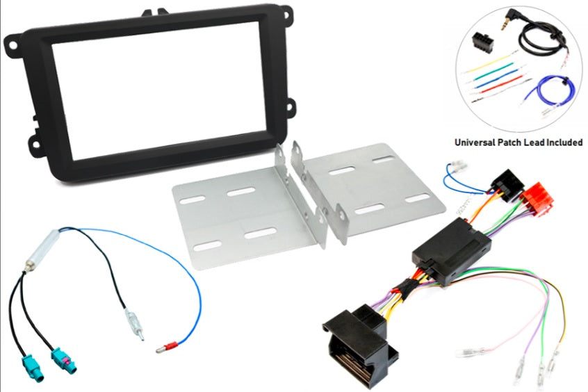 Volkswagen Double DIN stereo upgrade fitting kit (Steering wheel controls) RCD300 RCD500 FK-699-SWC1-T