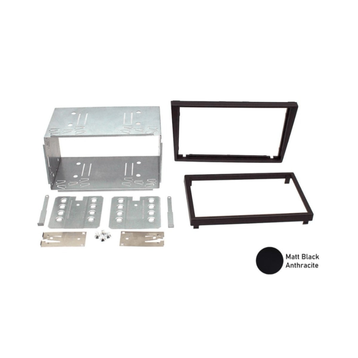 Vauxhall, Opel, Holden (Pre 2006/ ISO) Double DIN car stereo fitting kit (MATT BLACK/ WITH SWC) FK-700-ISO-SWC