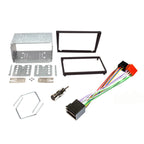 Vauxhall, Opel, Holden (Pre 2006/ ISO) Double DIN car stereo fitting kit (MATT BLACK/ WITH SWC) FK-700-ISO-SWC