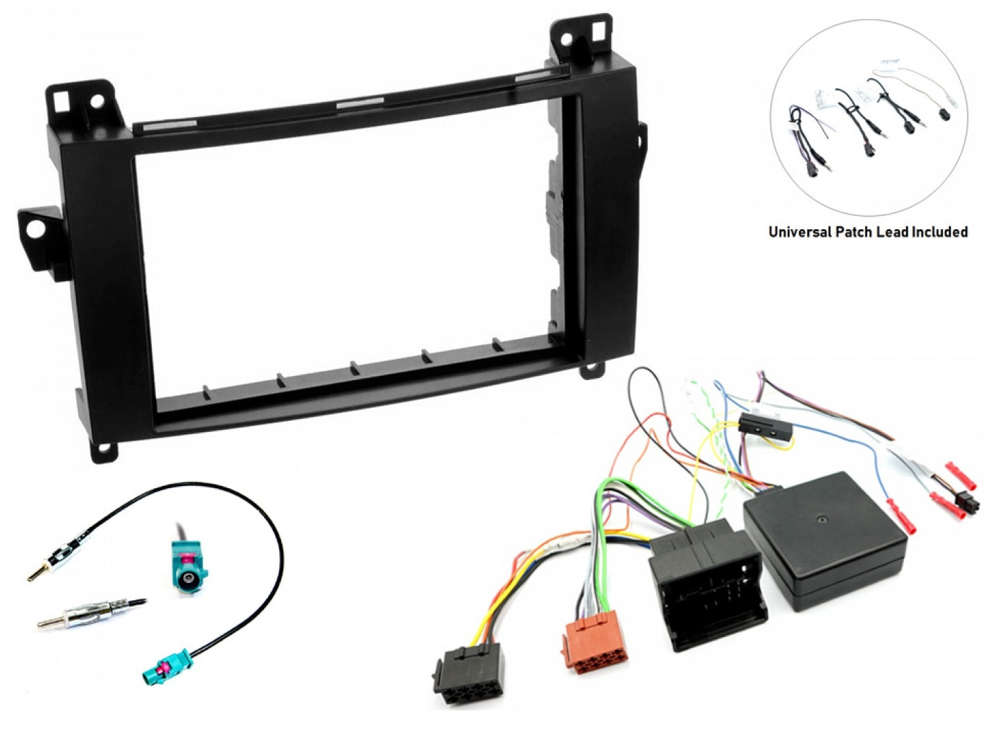Mercedes (AUDIO 20) Double Din Complete Fitting Kit FK-711.V3