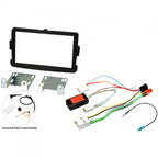 Dacia Duster, Dokker, Lodgy, Logan, Sandero Double DIN stereo fitting kit MATT BLACK (WITH SWC) FK-804-SWC