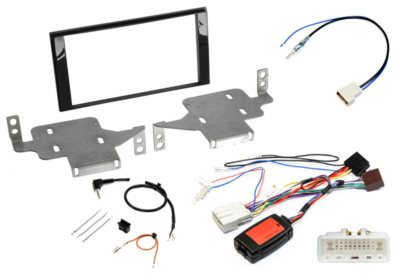 Nissan Juke (2014-2019) Double DIN complete car stereo upgrade fitting kit (GLOSS BLACK) FK-972