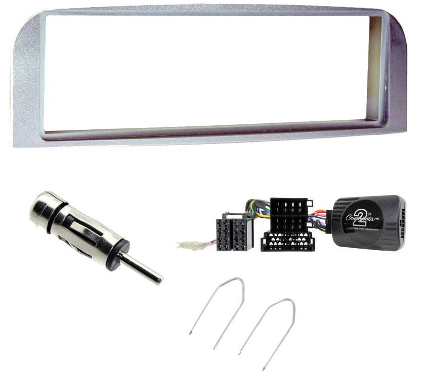 Alfa Romeo 147, GT CAN-BUS Silver Car Stereo Fascia Panel Stalk Fitting Kit
