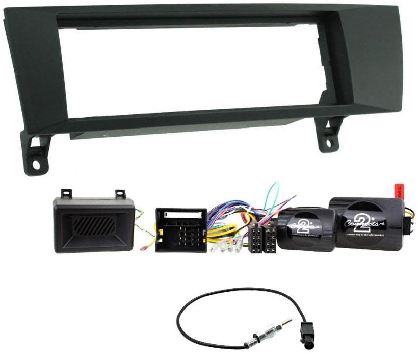 BMW 1, 3-Series Car Single Din Stereo Fascia Steering Antenna Parking Chime Retention Kit