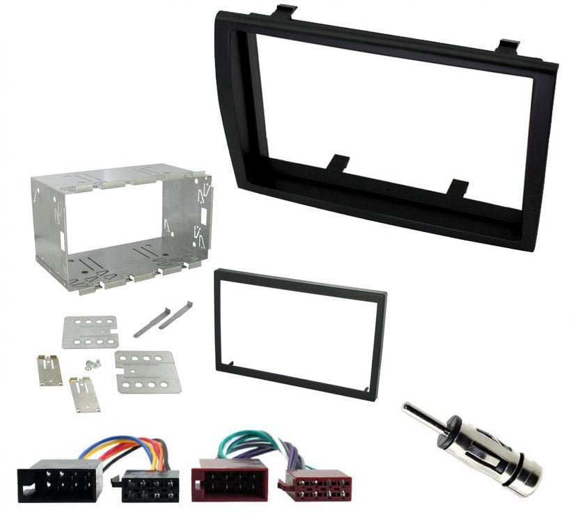 Fiat Ducato 2006-2010 Double Din Car Stereo Fascia Cage Fitting Kit Black