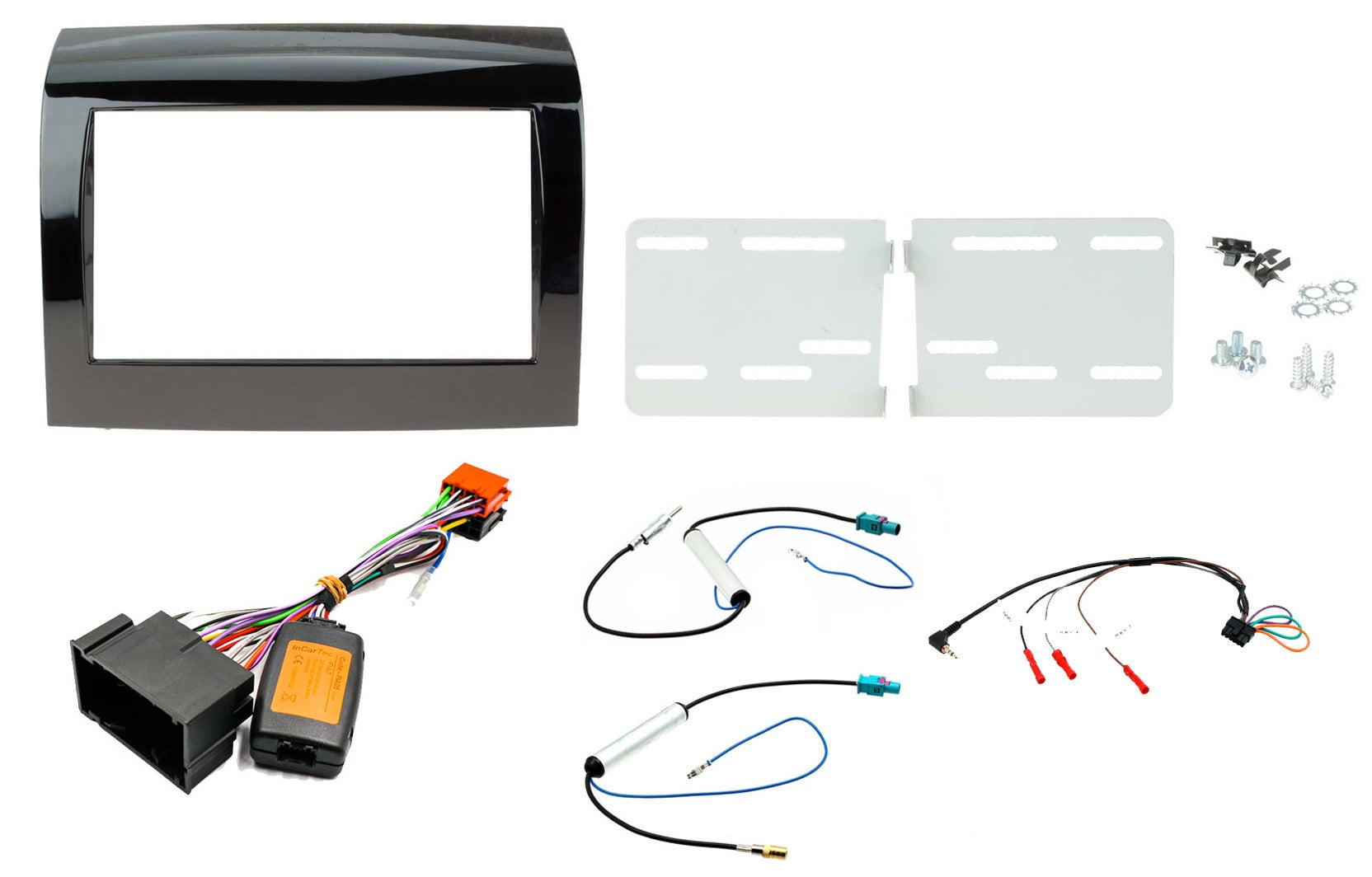 Fiat Ducato 2020 - 2022 Double Din Car Stereo Fascia / Steering / Antenna Fitting Kit
