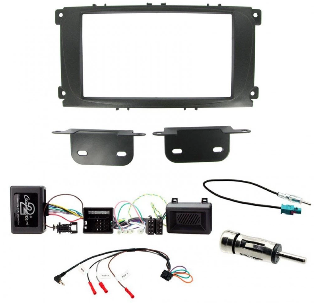 Ford S-Max 2011 onwards Double Din Car Stereo Fascia Stalk Antenna Kit