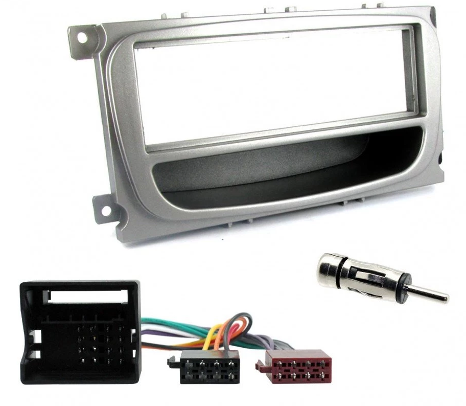 Ford C, S-Max, Focus, Galaxy, Mondeo Single Din Car Stereo Fascia Loom Antenna Kit