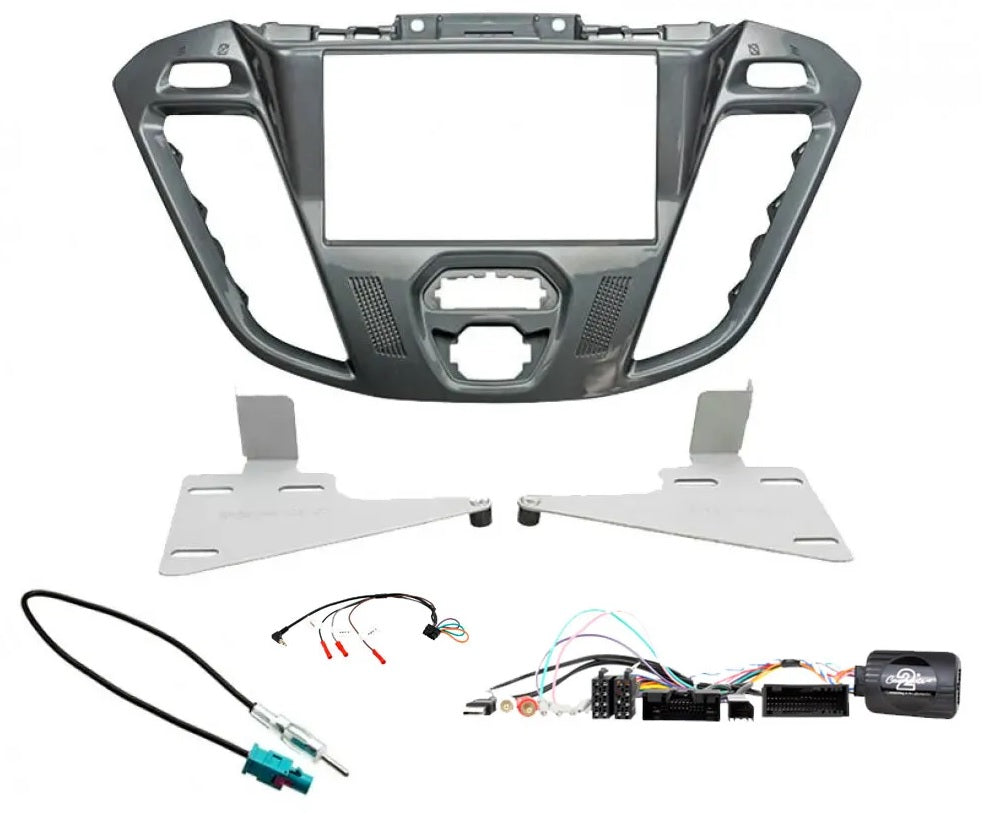 Ford Transit Custom Euro 6 2012 - 2018 with Colour Top Display Double Din Fitting Kit