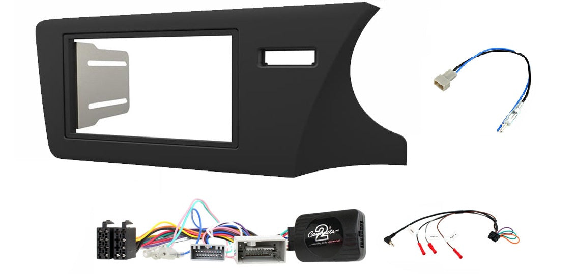 Honda City 2014 onwards Double Din Stereo Fascia Steering Antenna Fitting & Wiring Kit
