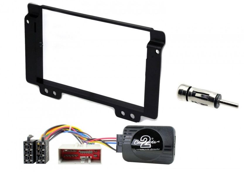 Land Rover FreeLander 2004-2006 Car Stereo Black Fascia with Steering Wheel Control Interface Kit