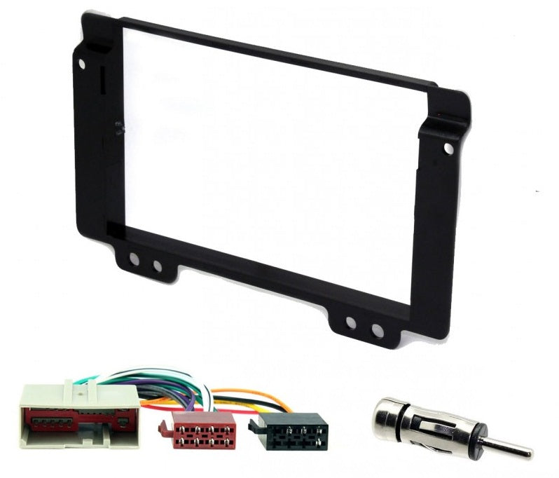 Land Rover FreeLander 2004 - 2006 Black Fascia with  ISO Wiring Harness and Aerial Adaptor Kit