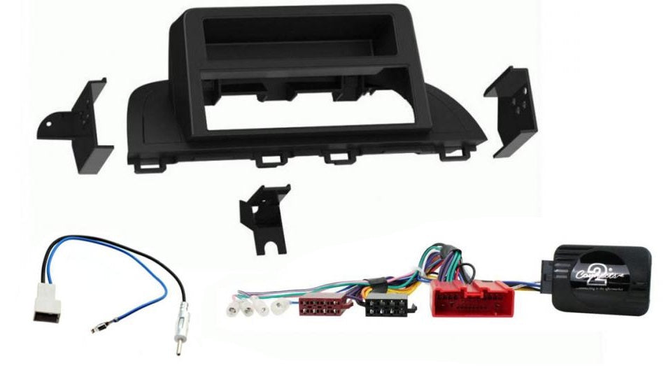 Mazda 3 2014 onwards Single Din Stereo Fascia Steering Antenna Non BOSE Amplified Vehicles Kit
