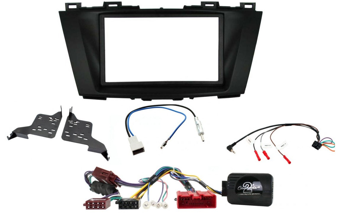 Mazda 5 with Bose 2010-2015 Double Din Fascia Steering Antenna Fitting Kit