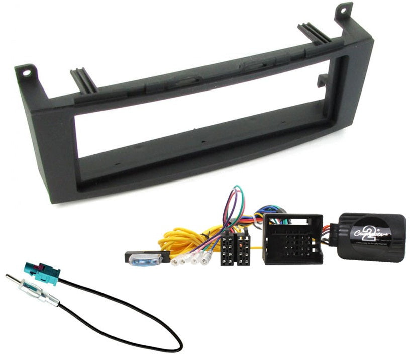 Mercedes C Class W204 2007-2011 Single Din Stereo Steering Control Antenna Fitting Kit