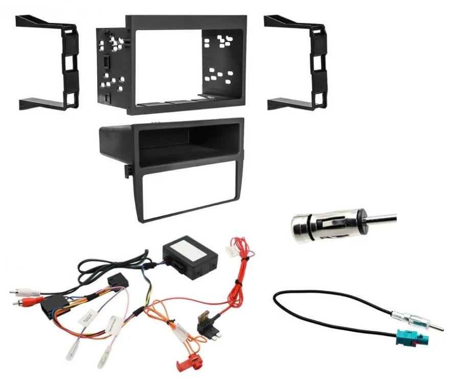 Porsche 911, Boxster 1997 - 2004 Double Din Fascia / With Fiber Amp / Antenna Fitting Kit