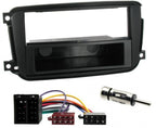 Smart For Two 2010-2014 Black Single Din Fascia Panel Fitting Kit