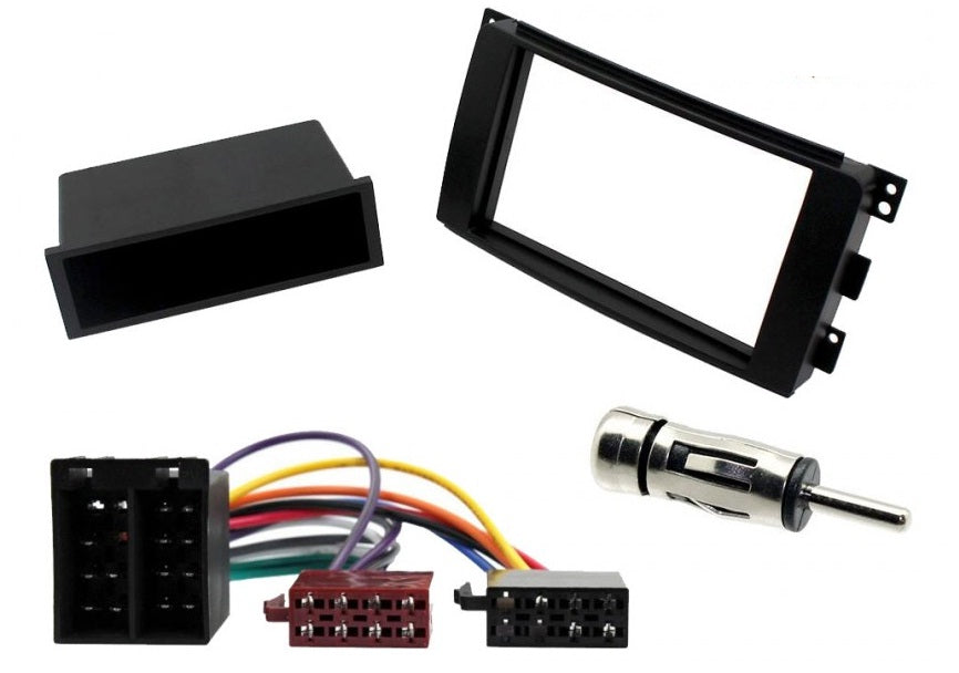 Smart For Two 2007-2010 Black Single Din Fascia Panel Fitting Kit