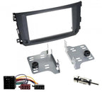 Smart Fortwo 2010-2014 Black Double Din Fascia Panel Fitting Kit