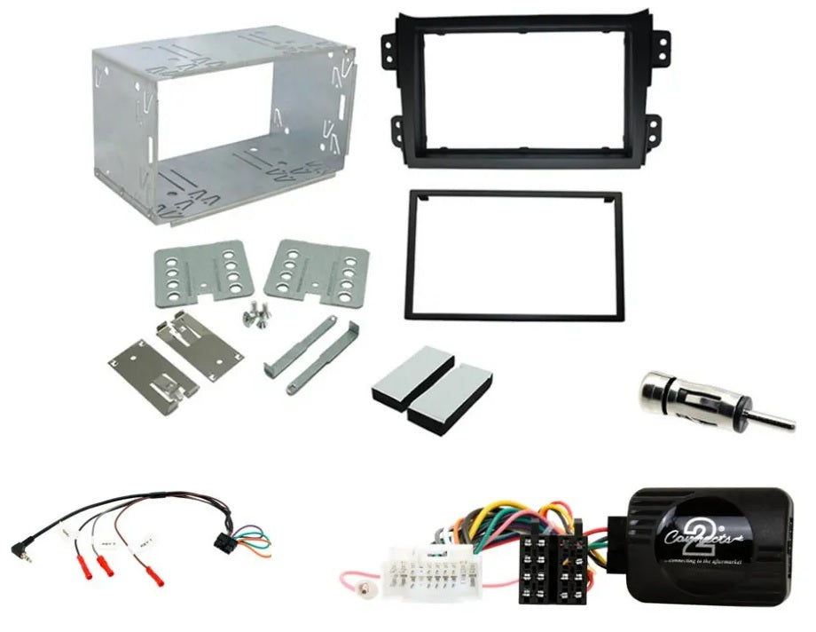 Suzuki Splash 2008 -2013 Car Stereo Double Din Fascia & Steering Wheel Kit