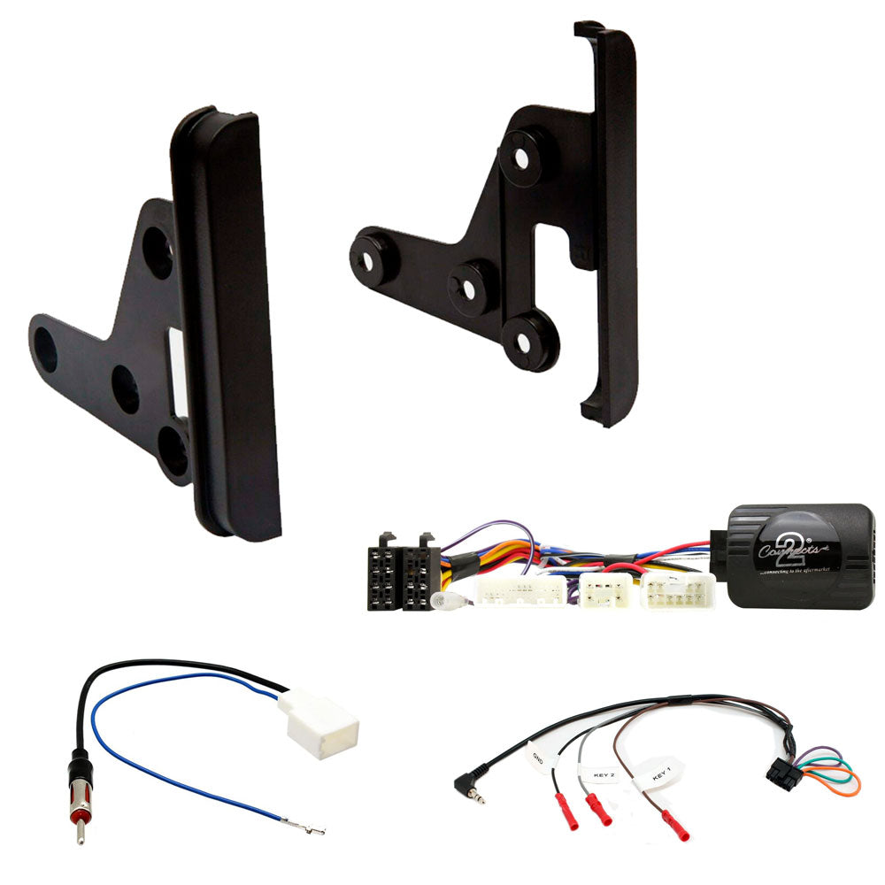 Toyota GT86 2012-2016 Double Din Fascia, Steering Interface, Antenna Fitting Kit