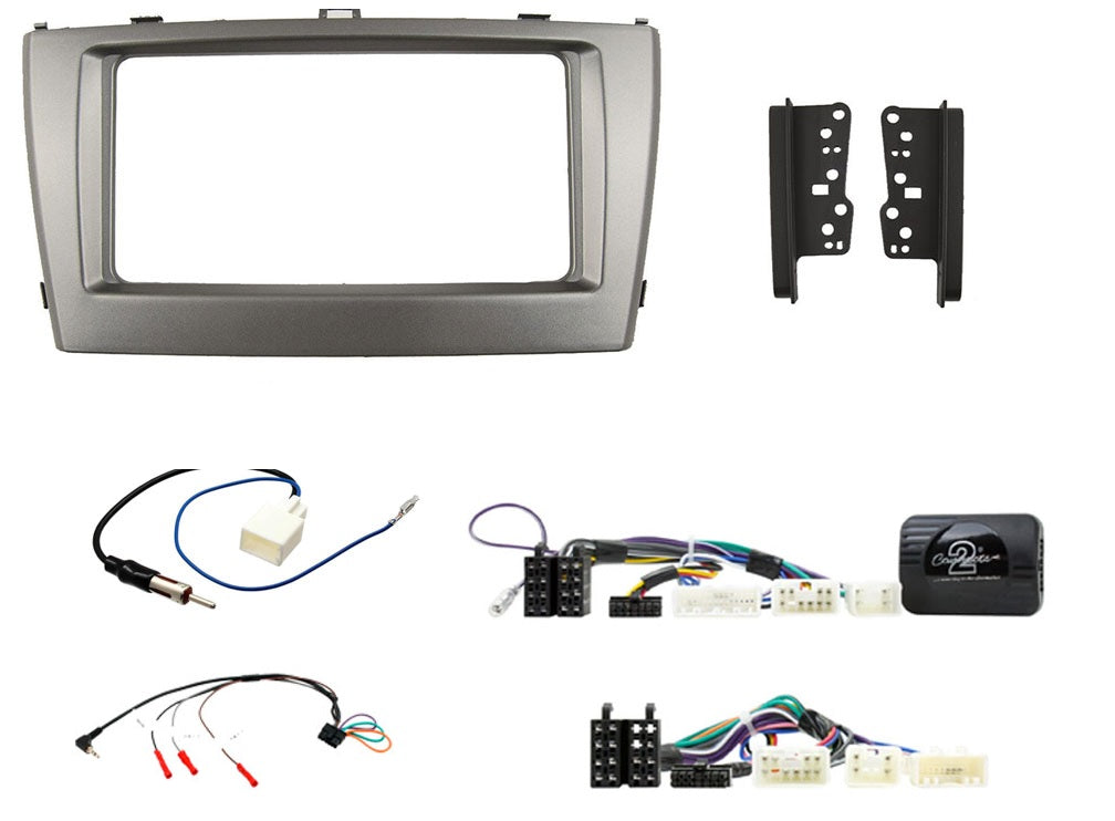 Toyota Avensis T270 2012 - 2015 Double Din Stereo Fascia / Steering / Antenna Fitting Kit