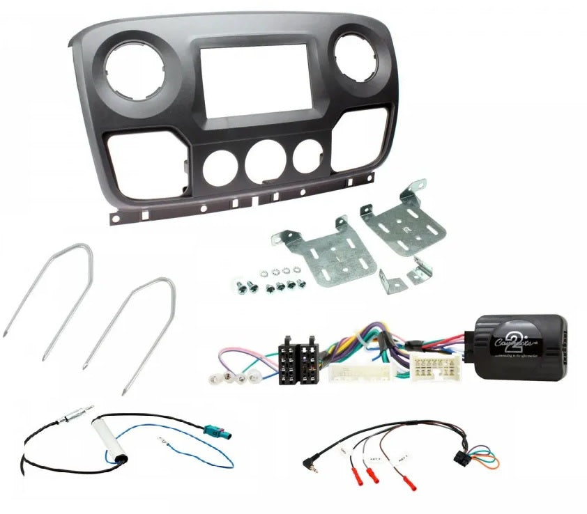 Vauxhall Movano 2010-2017 Type 1 Double Din Fascia / Steering / Antenna Fitting Kit